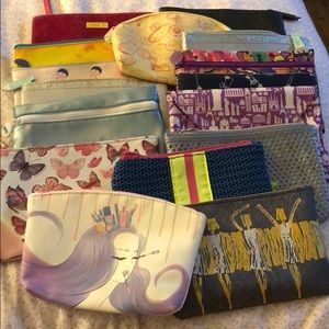 Bundle of Ipsy makeup bags
